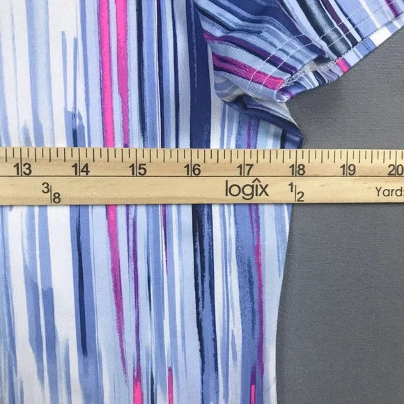 Jofit Golf Top Women Size Small Short Sleeve Collared Athletic Polo Shirt Blue - Picture 12 of 15